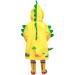Barakara Kids Waterproof Rain Poncho - Lightweight Hooded Rain Jacket with Reflective Safety - Yellow B XL - Buy Online on GoSupps.com