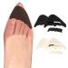Toe Filler Inserts 4 Pairs for Shoes Too Big Adjustable Toe Plug Shoe Inserts Half Cushion Inserts for Women High Heels Sneakers (Black+Beige)