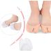Buy Silicone Pointe Toe Pads & Forefoot Cushions | Soft Toe Protectors for Men & Women - 2 Pairs (White) - International Shipping Available - Buy Online on GoSupps.com