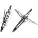 JIANZD 3 Blades Hunting Broadhead 100 Grain Arrow Heads - 6Pcs Silvery Kill-B Compatible with Traditional & Compound Bows - Buy Online on GoSupps.com