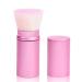 UNIMEIX Sunscreen Brush for Face Retractable Kabuki Brush Sunscreen Applicator for Kids Blush Brush Foundation Makeup Brushes for Liquid Makeup  Cream Flawless Powder(Pink Flat top) Pink 1 pack Flat Top