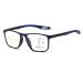 TR90 Flexible Blue Light Blocking Reading Glasses Progressive Multifocus Computer Readers Anti Glare Glasses(Couleur:Blue Grandeur:2.0X)