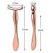 2 Pcs Rose Gold Metal Eye Cream Applicator & Roller Massager Set for Women | Facial Massage Tool for Puffiness & Wrinkles - Buy Online on GoSupps.com