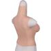 Knobco High Collar Silicone Realistic Breast Shapes - Fake Breast Enhancer for Mastectomy Cosplay Christmas & Halloween | D D Size 1850g Yellow Skin - Buy Online on GoSupps.com