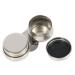Stainless Steel Oil Palette Cups Large Mouth Double Dipper Palette Cups with Lid Portable Oil Painting Cleaning Container Cup Pots Water Paint Palette Clip Artist Paint Brush Washer Art Supplies Silver