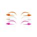 PaintLab Eyeliner Sticker for Eyes  Versatile and Long-Lasting Self-Adhesive Wing Eyeliner Stamp  Eye Makeup Strip Tape Kit  3 Pairs  Futuristic 12 Pink Tip