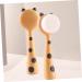 SOLUSTRE Manual Face Brush Household Facial Brush Face Exfoliator Face Washer Face Wash Brush Rose Gold Ribbon Facial Cleaning Brush Manual Facial Brush Miss Handheld Scrub Nylon - Buy Online on GoSupps.com