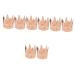 FRCOLOR 8 Pieces Crown Beauty Egg Holder Storage Rack Alloy Cosmetics