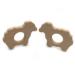 Wendysun 2pcs Lovely Cartoon Wood Teether Pure Natural Animal Sheep Shape Baby Teething Nursing Beech Teether Baby DIY Pendant Toy (2pcs)
