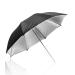 LimoStudio 33 inch Diameter Double Layer Black/Silver Photo Umbrella Lighting Reflector for Contrast, Concentrative Light, AGG126 33 Inch Diameter Black