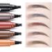 3PCS 4 Tipped Precise Brow Pen Waterproof 4 Point Eyebrow Pencil Waterproof Liquid Eyebrow Pen Makeup Long Lasting 4 Fork Tip Brow Pen Cosmetic Microblade Brow Pencil (05 Black) - Buy Online on GoSupps.com