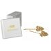 HAARallerliebst hair clips golden leaves (2 pieces | gold | 5cm) including box for storage (box color: white)