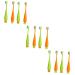 Healeeved 12 STK Carrot toothbrush hand toothbrush carrots toothbrush travel toothbrush toothbrushes for children toothbrush for daily use cartoon manual children's toothbrush cartoon