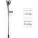 MidiLi Forearm Crutches Lightweight Height Adjustable Arm Cuff Crutch Ergonomic Design Comfortable on Wrist Non Skid Adult Walking Crutches for Standard and Tall Adults - Buy Online on GoSupps.com