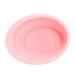 Ipetboom Makeup Brush Scrub Pad Make up Makeup Brush Scrubber Portable Hair Brush Cleaning Scrubber Makeup Accessories Silicone Brush Cleaning Pad Silica Gel Pink Cosmetic Cleaning Bowl