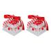 GLEAVI 70pcs Boxes Candy Holiday Boxes Party Favor Boxes Biscuit Box Christmas Party Bag 3d Size 1 As Shown