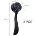 3 Pcs Large Handle Face Scrubber with Charcoal Black Bristles - Gentle Deep Cleansing and Exfoliating - Buy Online on GoSupps.com