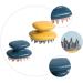 Tovinanna 2-Piece Silicone Massage Comb Set | Scalp Shampoo Massager & Hair Brush for Relaxing Hair Care - Buy Online on GoSupps.com