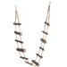 Pet Climbing Ladder Toys Pet Hamster Wood Long Climbing Rope Ladder Parrot Squirrel Suspension Rope Bridge for Squirrel Hamster Totoro Sugar Gliders
