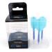 CUESOUL AK6 Slim Dart Stem with AK4 Flights Set - Blue, B Size - 3pcs, 35mm Shaft Length - Buy Online on GoSupps.com