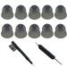 Smokey Hearing Aid Power Domes Close Domes Ear Tips for Resound Sure Fit Style RIC RITE and Open Fit BTE Hearing Amplifier with Cleaning Tools Brush Cleaner and Carry Case (Smokey, Medium) Smokey Medium (Pack of 1)