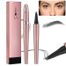 Magic Eyebrow Pencil - 2024 New 3D Waterproof Microblading Eyebrow Pencil Contouring Pen - Natural Long-Lasting Fine Stroke Microblading 4 Tip Eyebrow Pencil (Grey)