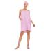 QPQ Women Bath Towel Hair Towel Adjustable Closure Spa Wrap Bathrobe Rose Large L Rose