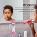 Children's Handwroll Toothbrush & 2-Minute Sandglass Timer - Mini Hourglass for Brushing Teeth (Pink) | International Shipping - Buy Online on GoSupps.com