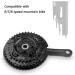 Bibike 6/7/8 Speed Mountain Bike Crankset 170mm Square Diamond Hole - 24/34/42T Chainrings - Buy Online on GoSupps.com