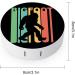 Retro Bigfoot Silhouette Round Case For Contact Lens Kit Storage Box with Mirror Printed - Buy Online on GoSupps.com
