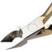 Wohlstand Professional Gold-Plated Carbon Steel Cuticle Nippers - Stainless Steel Cutter with Double Spring 6mm Jaw for Dead Skin Removal and Nail Care - Buy Online on GoSupps.com