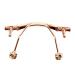 Eyeglass nose pads 1 piece metal rimless glasses nose bridge replacement nose bridge gold