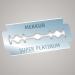 Merkur Stainless Steel Super Platinum Razor Blades - Double-Sided Rustproof Ideal for Wet Shaving (10 Pack) | Premium German Quality - Buy Online on GoSupps.com