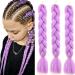 Just Another One 24inch Hair Extensions for Jumbo Braiding Colourful Pre Stretched Hair Heat Resistant Yaki Synthetic African Box Braids Crochet Twist hair for Women Girls & Unisex Purple - Buy Online on GoSupps.com