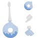 FOYTOKI Children's Toothbrush - Portable Silica Gel Cleaning Brush for Kids - 1 Pack - Blue - Buy Online on GoSupps.com