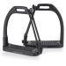 Equinate safety bar Wakefield 12cm black matt - with anti -slip tread made of rubber - stirrups for adults and children - relieves the ankles - 2 pieces