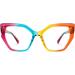 VOOGLAM Rainbow Color Cat Eye Blue Light Blocking Glasses for Women - UV Protection Fashion & Anti Eyestrain - Buy Online on GoSupps.com