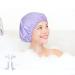GoodSing 2PCS Shower Cap for Women - Reusable Waterproof Double Layer Bath Cap for Long Hair - Pink+Purple - Buy Online on GoSupps.com