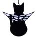 Angel Cat Memorial Ornaments Cat Suncatcher Window Hanging Pet Memorial Statue Cat Lovers Gifts Ornaments Pet Memorial Sympathy for Cat Lovers(Black)