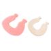 LBEC Hot Water Bottle Explosion-Proof Soft Cover 1 L Pain Relief Hot Water Bottle U-Shaped (Pink)