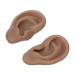 Silicone Human Ear Model 3 Pair - Dark Skin Color - High Simulation Elastic Model - Hand Crafted - Reusable for Display Props and Earrings - Buy Online on GoSupps.com
