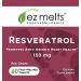 EZ Melts Resveratrol 150mg Sublingual Vitamins - Vegan, Zero Sugar, Natural Grape Flavor | 60 Fast Dissolve Tablets - Buy Online on GoSupps.com