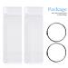 Molisaka 100 Tips Nail Swatch Sticks | Clear Polish Display for Nail Art Practice | Plastic False Nails Samples | Nail Design Accessories - Buy Online on GoSupps.com