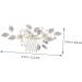 Ipetboom Bridal Hair Accessories Wedding Hair Accessories Crystal Wedding Hair Accessory Bride Headpieces for Wedding Rhinestone Barrettes Pearl Zinc Alloy Bridesmaid Hair Comb - Buy Online on GoSupps.com