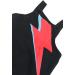 Bowie Bolt Baby Dungarees | Funky Romper for Boys & Girls 9-12 Months - Black - Buy Online on GoSupps.com