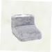 Inoomp Foot Matte Winter Shoes - USB Heated Plush Slippers & Foot Warmers for Ultimate Comfort | Soft Gray Heating Mat & Cushions for Office & Home - Buy Online on GoSupps.com