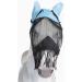 Buy BUSSE Fly Mask Fly Cover FRINGES - Light Blue/Black for Ponies | International Shipping Available - Buy Online on GoSupps.com