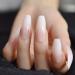 Shop CoolNail Ombre Gradient Pink Nude White French Ballerina Press-On Nails | Extra Long Coffin Style UV Gel - L5264 - Buy Online on GoSupps.com