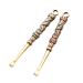 Milisten 2pcs Brass Ear Spoon Retro Dragon Ear Wax Remover Ear Pick Ear Cleaner Keychain Pendants