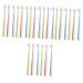 Fomiyes 24 STK children's toothbrush travel toothbrush toothbrush for toddlers daily teeth ergonomic toothbrushes light toothbrush small head manual toothbrush set travel pp 1 piece (1 Pack) different colors x 4 pieces